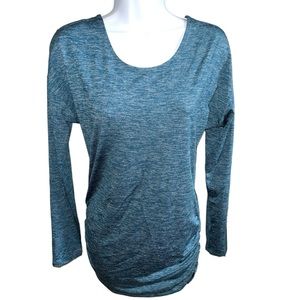 Women’s Lucy Blue Long Sleeve Workout Top - XS